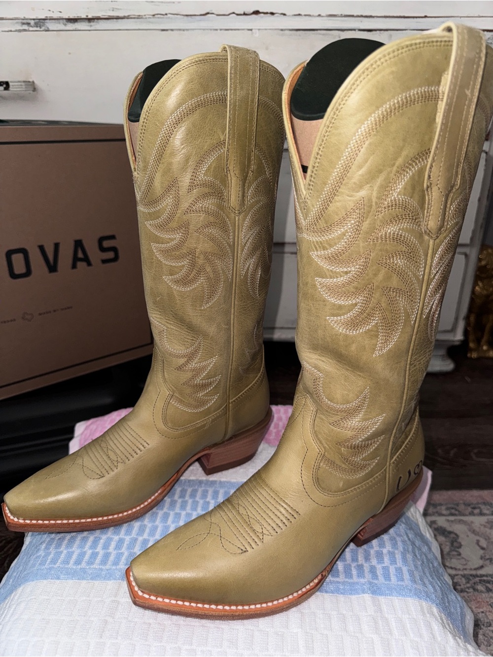 Tecovas Olive Lace-Up Western Boots - Picture 2 of 11